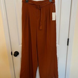a new day Maple Leaf Brown Trousers with Belt
